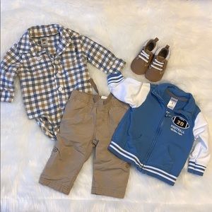 Bundle of 3-6 Month Baby Boy Clothing with Shoes